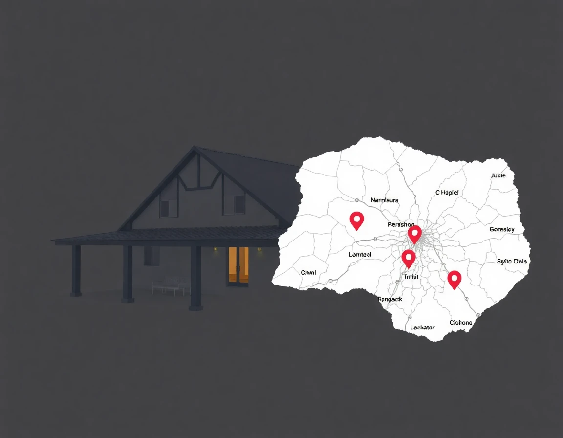 Roofing Service Areas Map